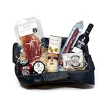 Geschenkbox mit Spanischen Feinkost Delikatessen - Tapas Abend für zwei - Geschenkset Präsentkorb Geschenkkorb Spanien mit Rot-Wein