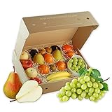 Business-Probier-Obstbox mit frischem Obst für gesunde Ernährung am Arbeitsplatz in umweltbewusster Geschenkbox