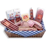 WURSTBARON® Geschenkbox Bayern Maxi, Geschenkpaket mit Salami, Schinken und Speck, Wurstpaket mit ca. 2,1kg