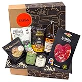 jamon.de Präsentkorb TAPAS I gefüllter Geschenkkorb mit Craft-Bier, Serrano-Schinken & leckeren Spezialitäten aus Spanien I Geburtstags-Geschenk & Dankeschön für Männer & Frauen