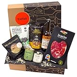 jamon.de Präsentkorb TAPAS I gefüllter Geschenkkorb mit Craft-Bier, Serrano-Schinken & leckeren Spezialitäten aus Spanien I Geburtstags-Geschenk & Dankeschön für Männer & Frauen