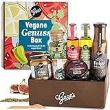 Gepp’s Feinkost Vegan Essentials Geschenkbox I Gefüllt mit veganen Köstlichkeiten, hergestellt nach eigener Rezeptur I Tolles Geschenk für alle Freunde der Veganen Küche