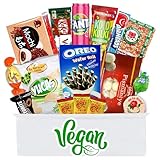 Vegane Süßigkeiten aus aller Welt - Asiatische, afrikanische, osteuropäische, süd & nord amerikanische Box – Vielfältige Sweets & Snacks Candy Box - vegan Geschenk