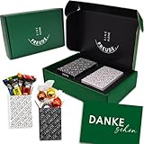EINE KLEINE FREUDE. | Einzigartige „DANKESCHÖN“ Geschenkbox mit feinster Lindt Schokolade, Hello Pralinen & Grußkarte