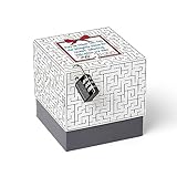 SURPRISA Geschenkbox, Rätselbox Geldgeschenke Verpackung, Geschenkkarton für Gutscheine, Labyrinthrätsel