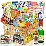 DDR 24tlg Geschenkbox mit Ost Spezialitäten/Geschenkset Geburtstag für Männer