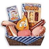 WURSTBARON® Geschenkbox Bayern, Geschenkpaket mit Salami, Schinken und Speck, Wurstpaket mit ca. 850 g